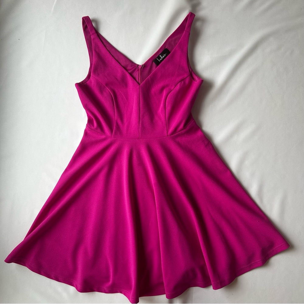 Lulu's Fuchsia Sleeveless Dress